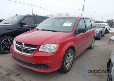 2015 Dodge Grand Caravan American Value Pkg z USA, uszkodzony, nr VIN 2C4RDGBG9FR607611